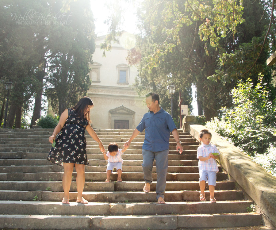 Family Photoshoot near Piazzale Michelangelo, Florence, Italy